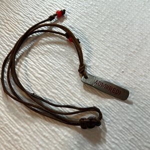 Red campaign necklace